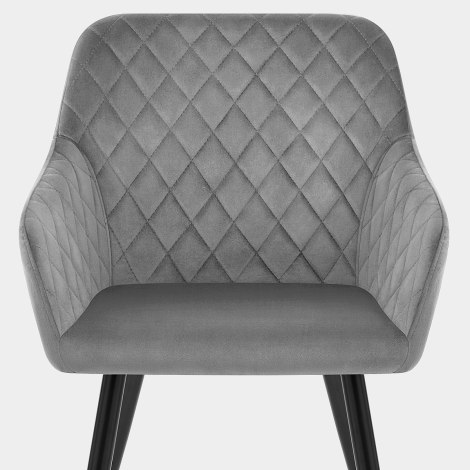Chevy Armchair Grey Velvet Seat Image