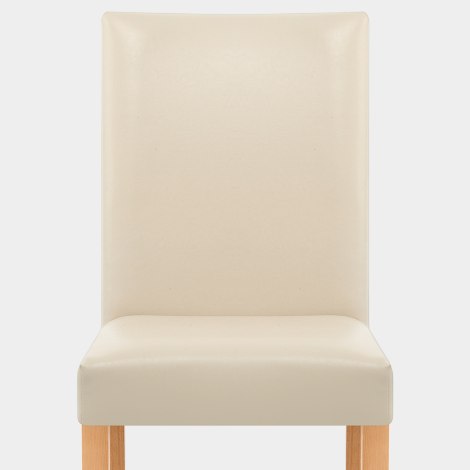 Chicago Oak Dining Chair in Cream Seat Image