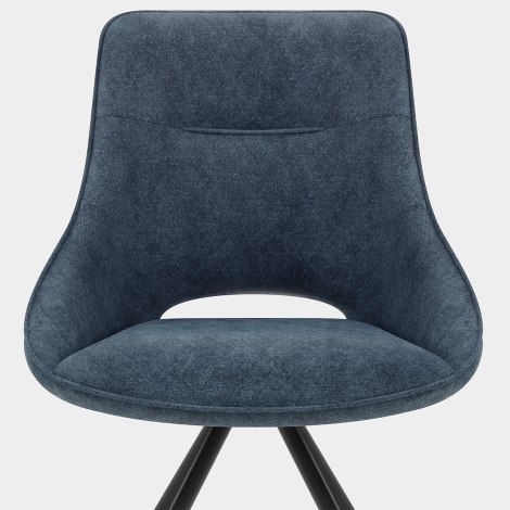 Cloud Dining Chair Blue Fabric Seat Image
