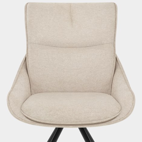 Creed Dining Chair Beige Fabric Seat Image