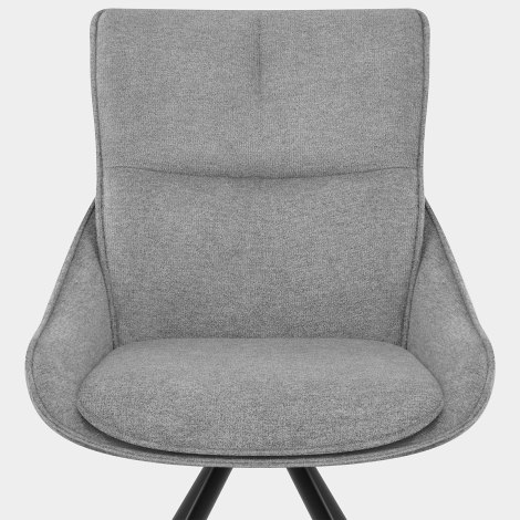 Creed Dining Chair Light Grey Fabric Seat Image