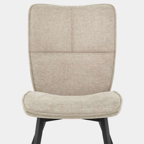 Devon Dining Chair Tweed Fabric Seat Image
