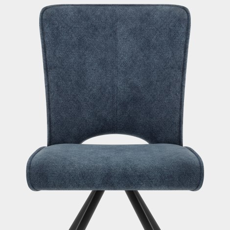 Dexter Dining Chair Blue Fabric Seat Image