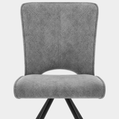 Dexter Dining Chair Charcoal Fabric Seat Image