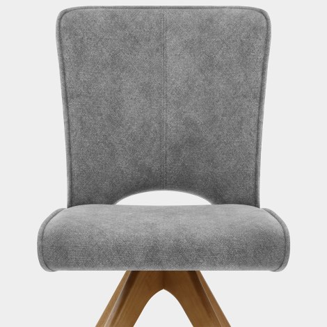Dexter Wooden Dining Chair Charcoal Fabric Seat Image