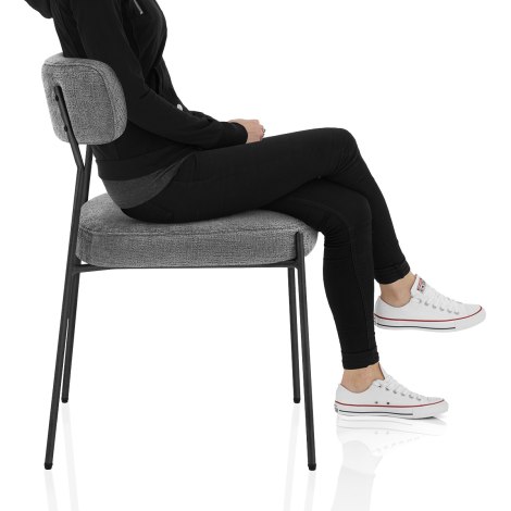 Diana Chair Grey Fabric Frame Image