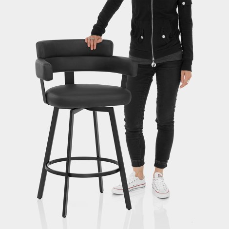 Enzo Bar Stool Black Features Image