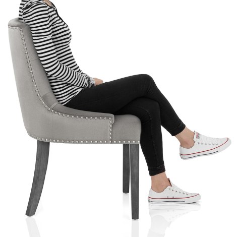 Etienne Dining Chair Grey Velvet Frame Image