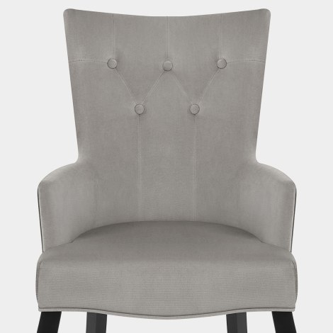 Fleur Chair Grey Velvet Seat Image