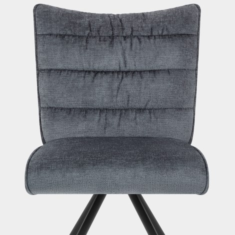 Forte Dining Chair Blue Fabric Seat Image
