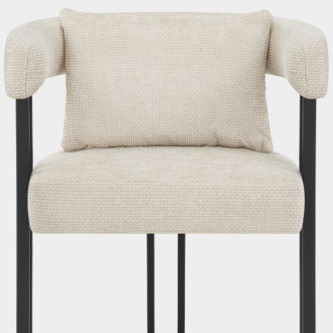 Gigi Chair & Cushion Cream Fabric Seat Image
