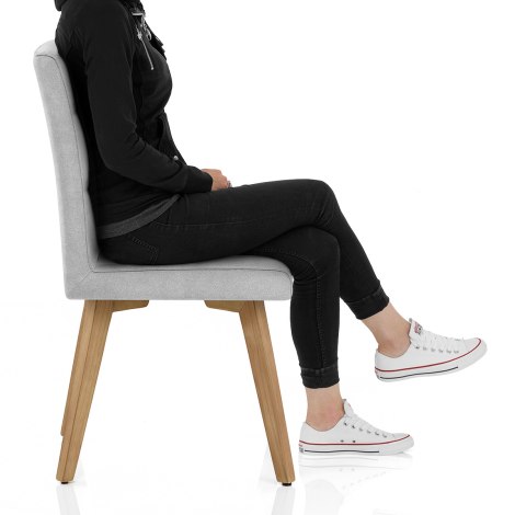 Hadley Dining Chair Grey Velvet Frame Image