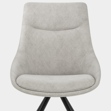 Lure Dining Chair Light Grey Fabric Seat Image