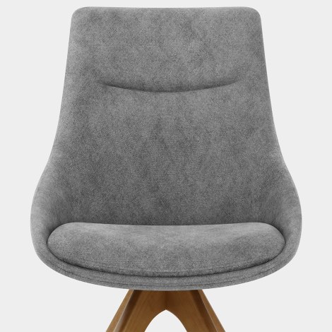 Lure Wooden Dining Chair Charcoal Fabric Seat Image