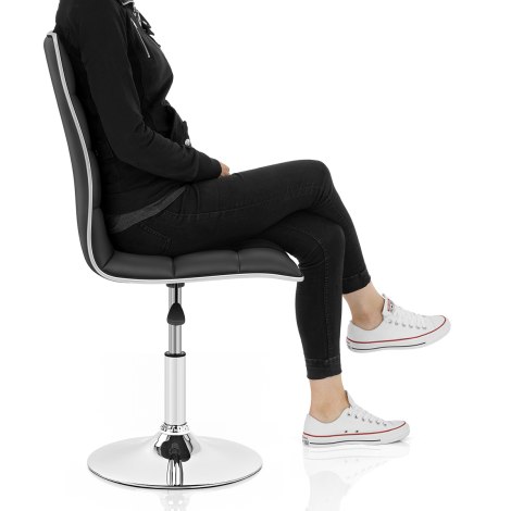 Macy Stool Chair Black Frame Image