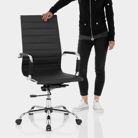 Metro Office Chair Black Features Image