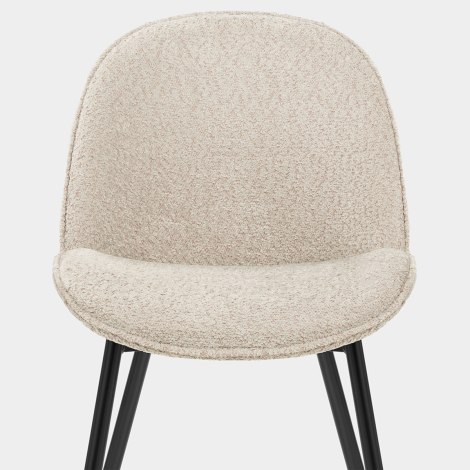 Mia Dining Chair Cream Fabric Seat Image