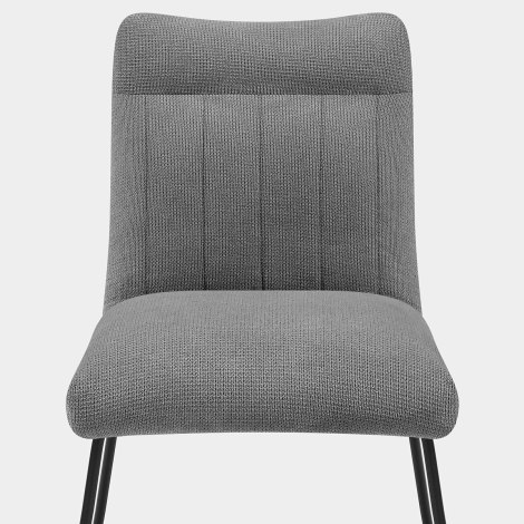 Milo Dining Chair Grey Fabric Seat Image