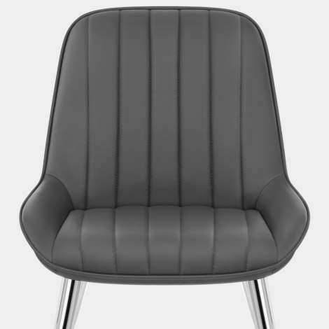 Mustang Chrome Chair Grey Seat Image