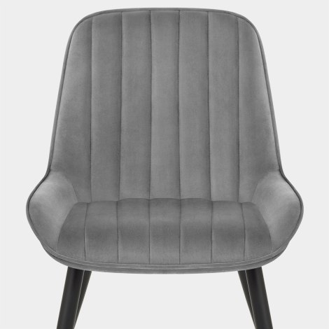 Mustang Chair Dark Grey Velvet Seat Image