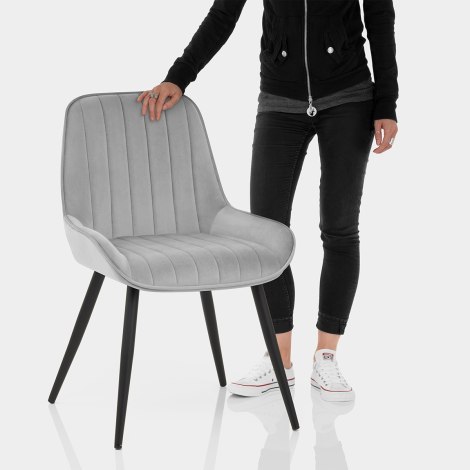 Mustang Chair Grey Velvet Features Image