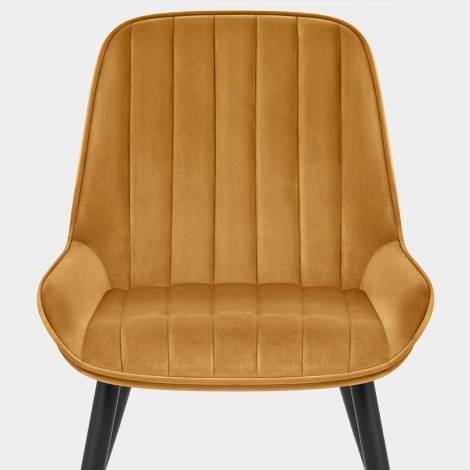 Mustang Chair Mustard Velvet Seat Image