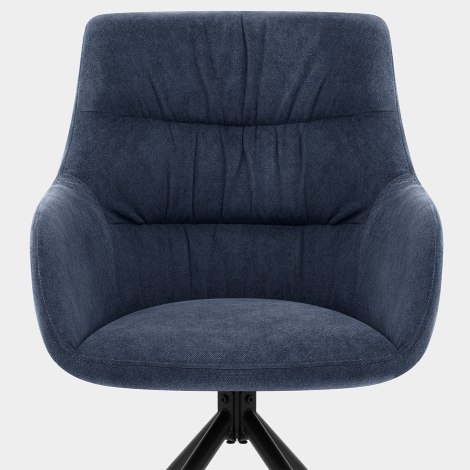 Nico Chair Blue Velvet Seat Image