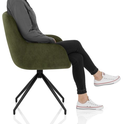 Nico Chair Green Velvet Frame Image