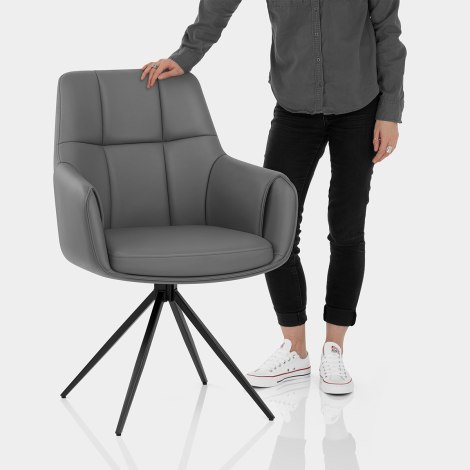 Nina Chair Dark Grey Features Image
