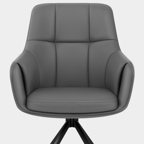 Nina Chair Dark Grey Seat Image