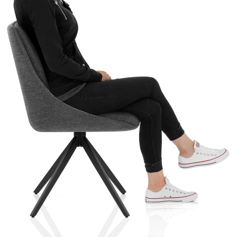 Nova Dining Chair Charcoal Fabric Frame Image