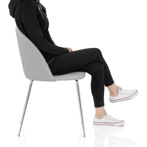 Novello Dining Chair Light Grey Frame Image