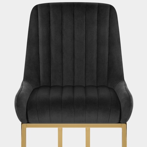 Paget Chair Black Velvet Seat Image