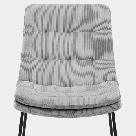 Riva Dining Chair Light Grey Fabric Seat Image