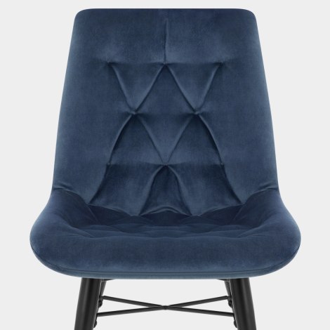 Roxy Dining Chair Blue Velvet Seat Image