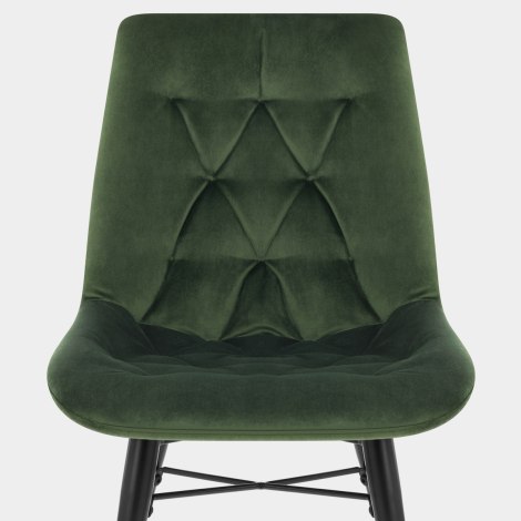 Roxy Dining Chair Green Velvet Seat Image