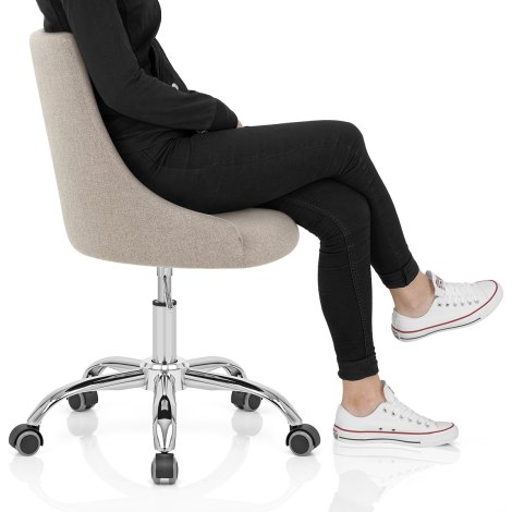 Sofia Office Chair Tweed Fabric Frame Image