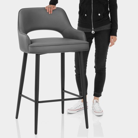 Sutton Bar Stool Charcoal Features Image