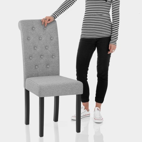 Utah Dining Chair Grey Fabric Features Image