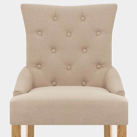 Verdi Chair Oak & Beige Seat Image