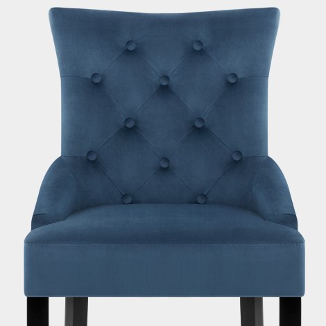 Verdi Dining Chair Blue Velvet Seat Image