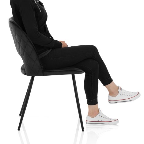 Viola Dining Chair Black Velvet Frame Image