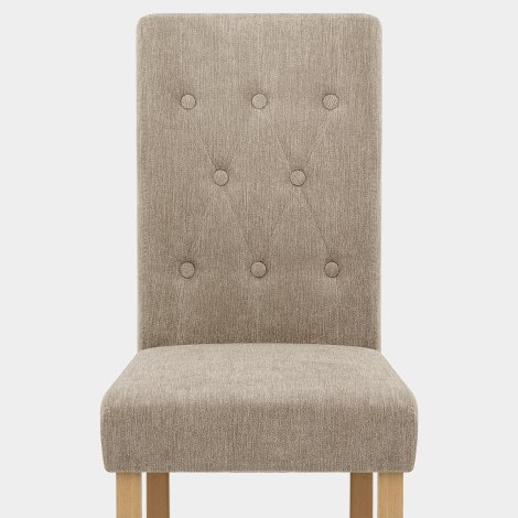 York Dining Chair Mink Fabric Seat Image