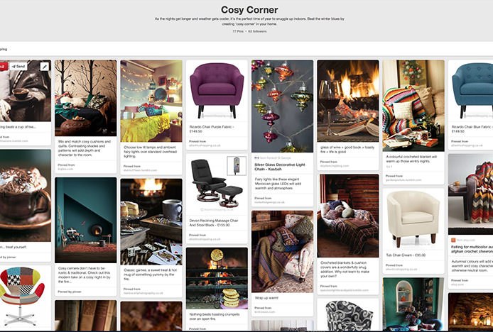 Cosy Corner Pinterest Board