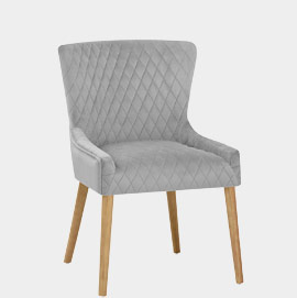 City Oak Chair Grey