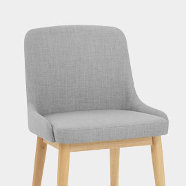 Jersey Dining Chair Oak & Light Grey