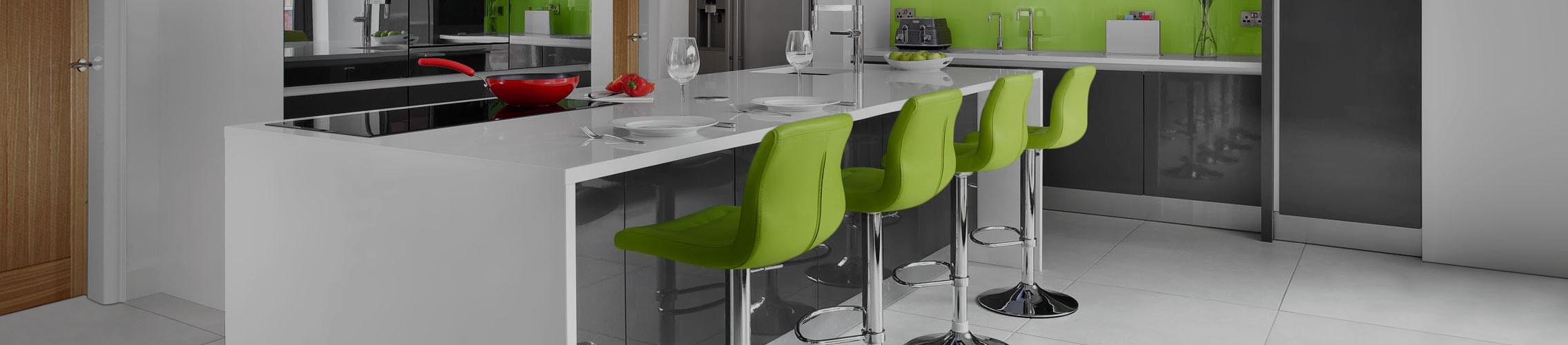 Green Kitchen Stools