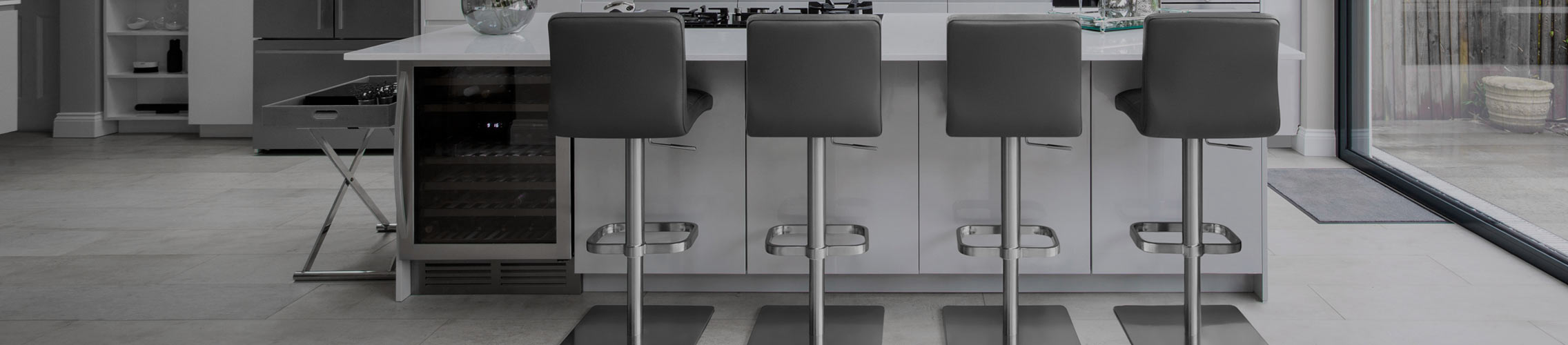 Real Leather Kitchen Stools