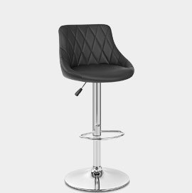 Stitch Bar Stool Black