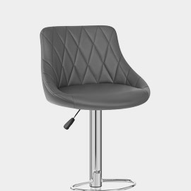 Stitch Bar Stool Grey